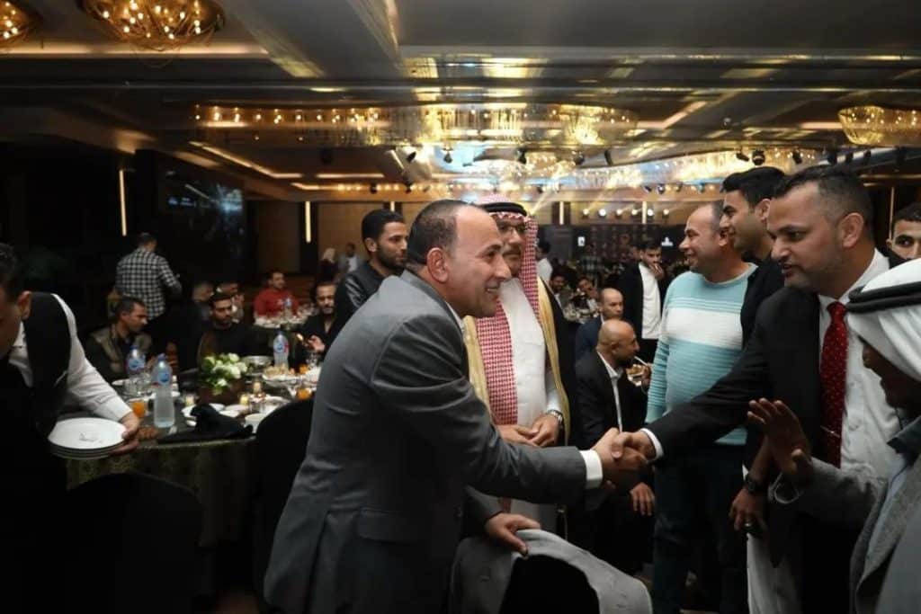 Eng Ibrahim Al-Organi on a charity ev